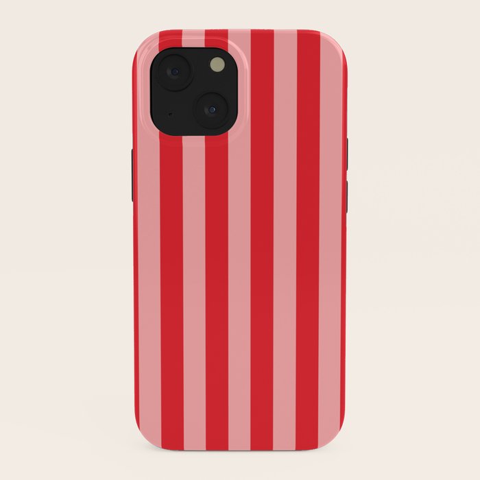Bold Vertical Stripes Pattern (red/pink) iPhone Case Gallery Image 38