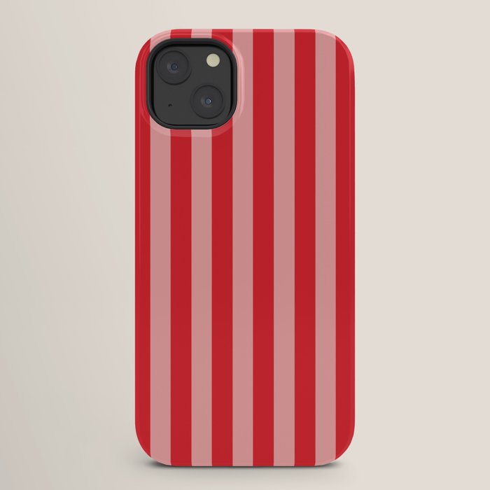 Bold Vertical Stripes Pattern (red/pink) iPhone Case Gallery Image 26