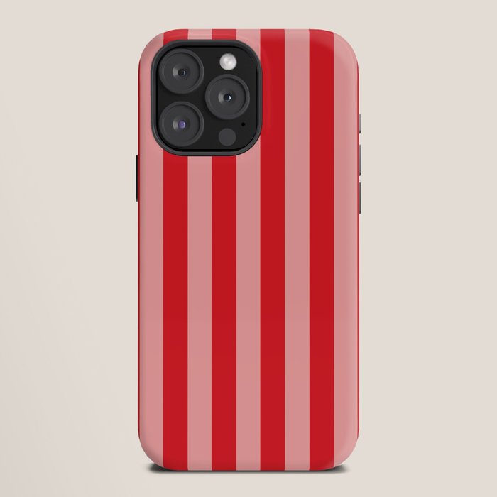 Bold Vertical Stripes Pattern (red/pink) iPhone Case Gallery Image 12