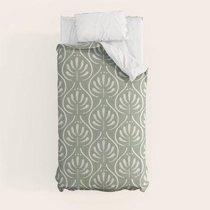 Boho Sage Green Pattern Comforter Gallery Image 9