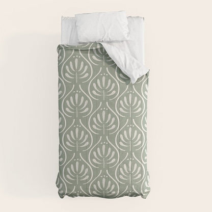 Boho Sage Green Pattern Comforter Gallery Image 10