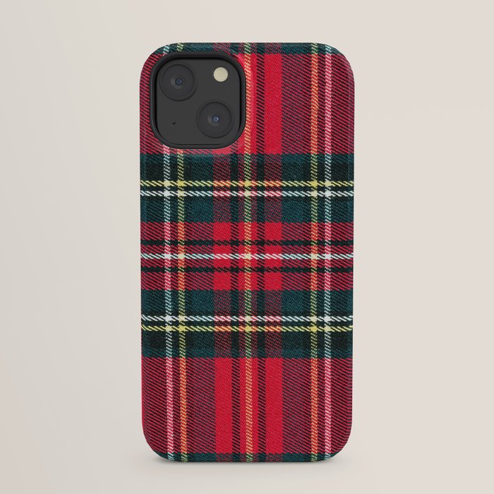 Black Red Tartan Plaid Scottish Pattern iPhone Case Gallery Image 21