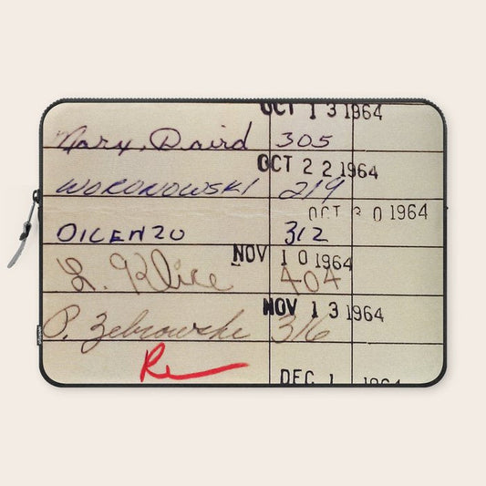 Library Card 23322 Laptop Sleeve Gallery Image 2