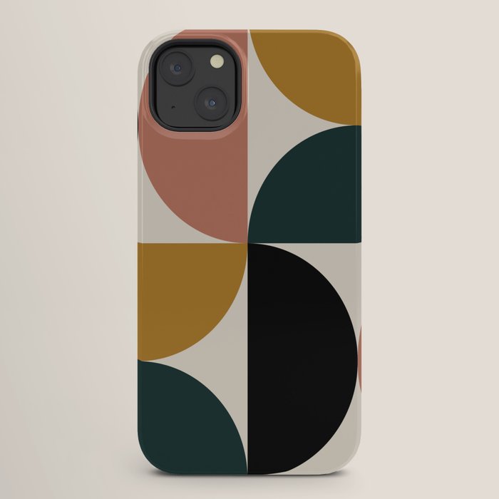 Bauhaus Mid Century Modern Geometric I iPhone Case Gallery Image 26