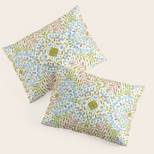 Natural Foliage Fusion G Pillow Sham Gallery Image 1