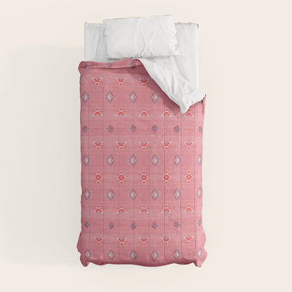 Lovely Pink Oriental Traditional Moroccan Handmade Printable Style Comforter Gallery Image 4