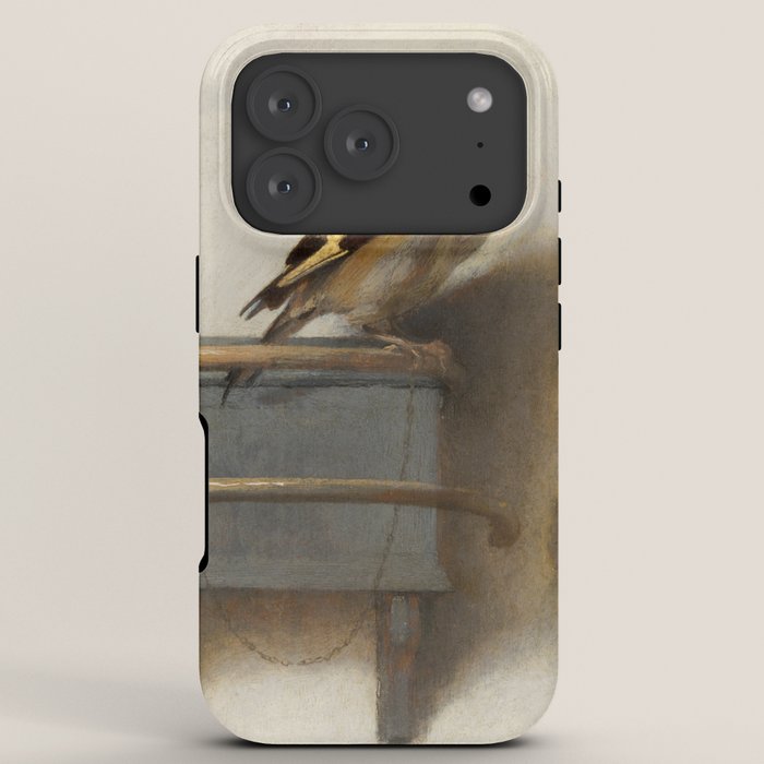 The Goldfinch Painting by Carel Fabritius, 1654 iPhone Case Gallery Image 7
