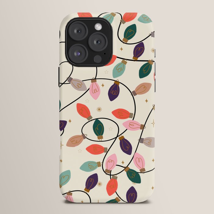 Whimsical Festive String Lights Seamless Pattern iPhone Case Gallery Image 16