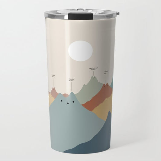 Cat Landscape 115: Himeowlaya Travel Mug Gallery Image 1