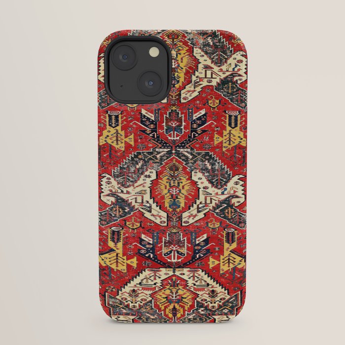 Dragon Sumakh Antique East Caucasus Kuba Rug Print iPhone Case Gallery Image 21