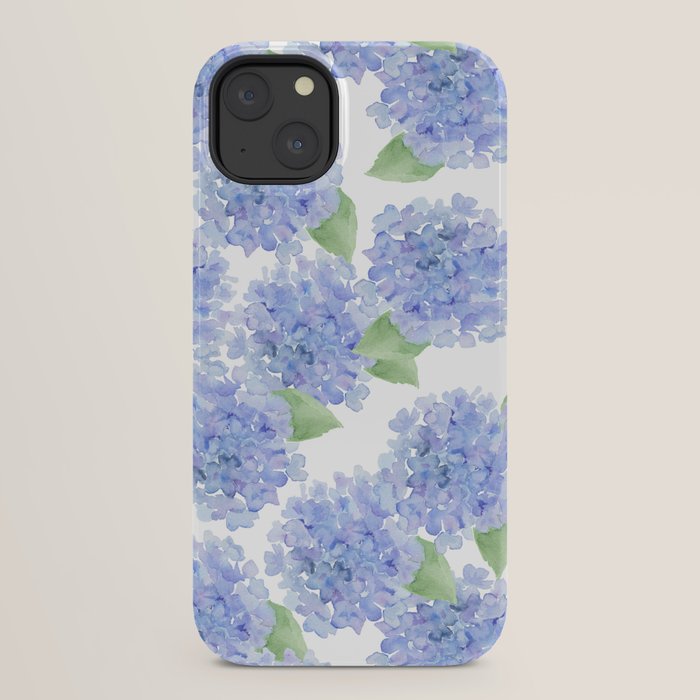 Elegant lavender lilac watercolor hydrangea floral iPhone Case Gallery Image 22