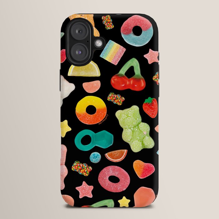 Candy Print in Black iPhone Case Gallery Image 14