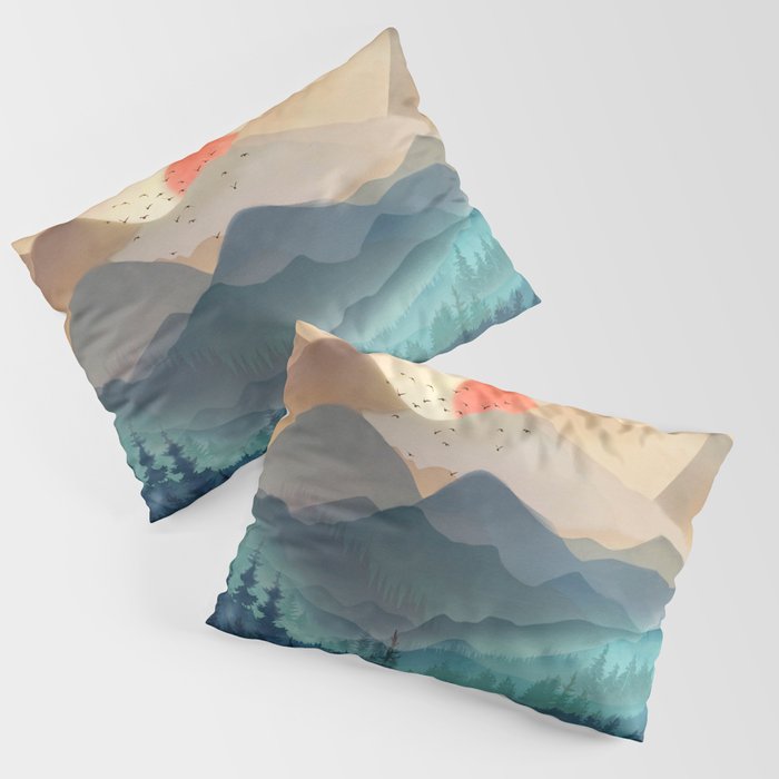 Wilderness Becomes Alive at Night Pillow Sham Gallery Image 1