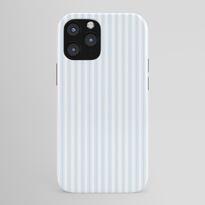 Pastel Blue & White Ticker Stripe iPhone Case Gallery Image 43