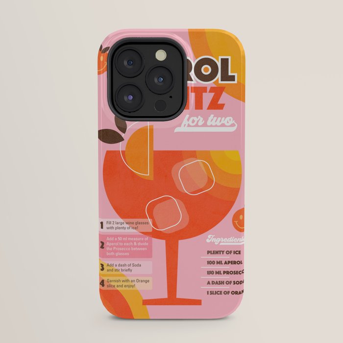 Retro Cocktail Nº1 Aperol Spritz iPhone Case Gallery Image 23