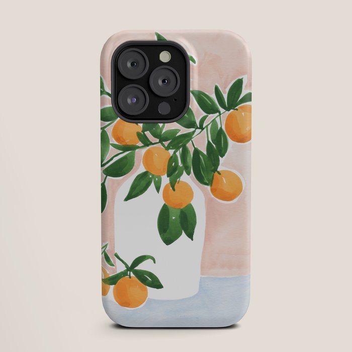 Orange Tree Branch in a Vase iPhone Case Gallery Image 19