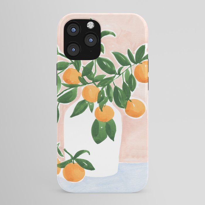 Orange Tree Branch in a Vase iPhone Case Gallery Image 43