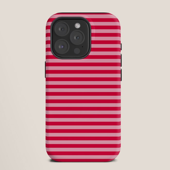 Retro, Beach, Colorful Stripes, Pink and Red iPhone Case Gallery Image 11