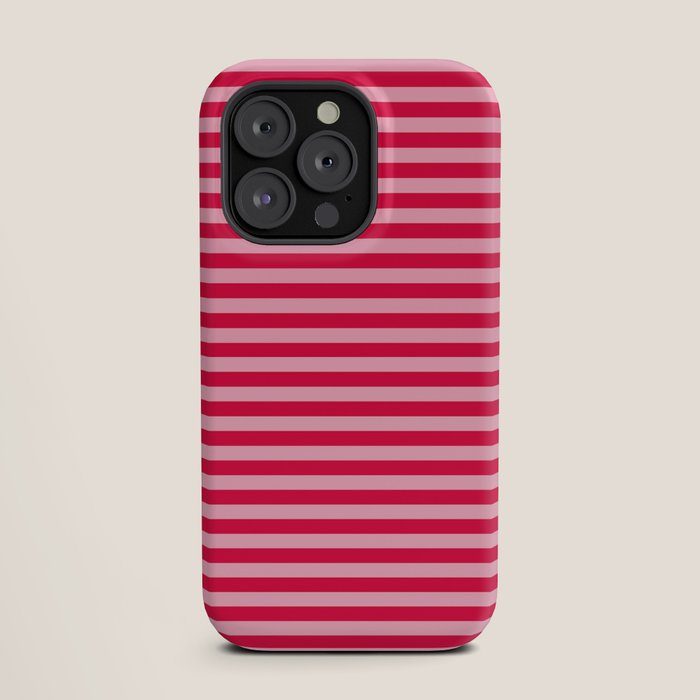 Retro, Beach, Colorful Stripes, Pink and Red iPhone Case Gallery Image 19