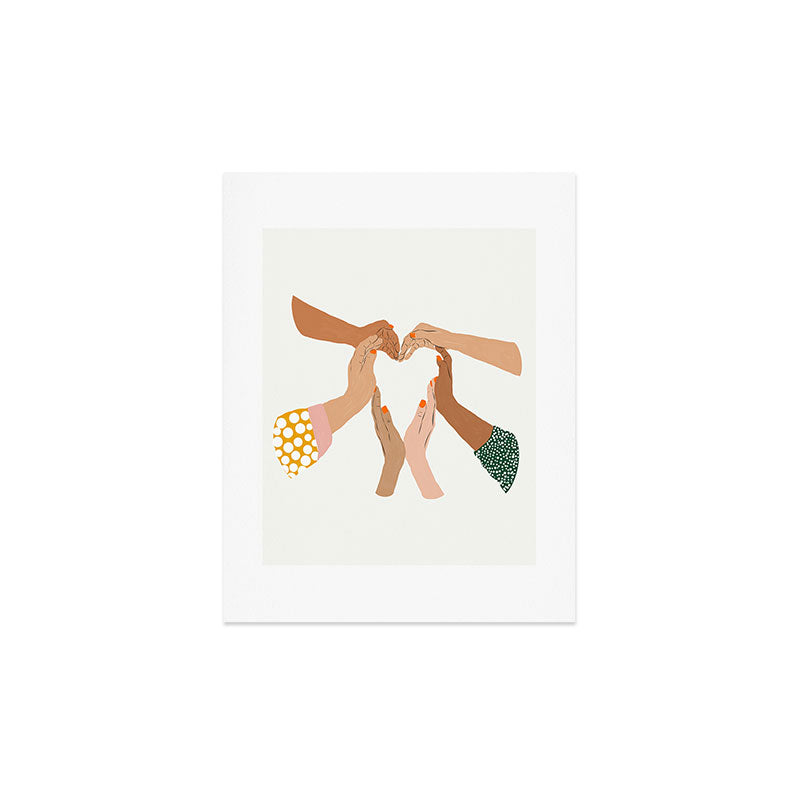 Indiscrimination | Anti-Racism Painting | Unity Illustration | Women Empowerment Growth Mindset Art Print Gallery Image 4