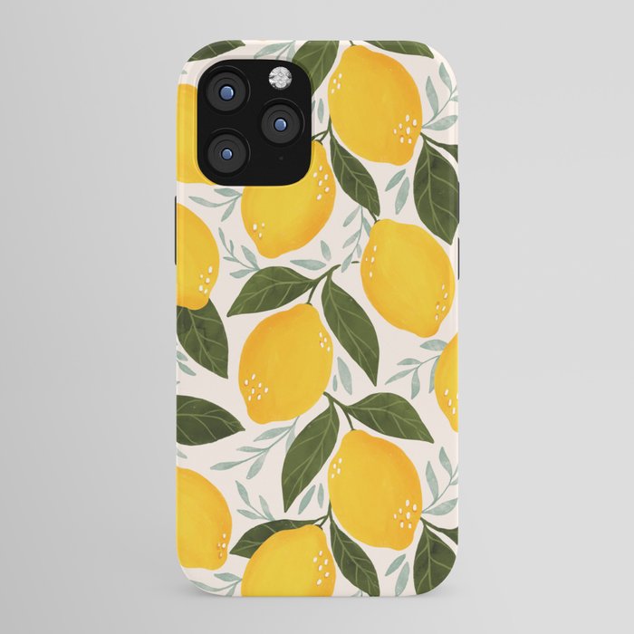 Mediterranean Summer Lemons Pattern iPhone Case Gallery Image 43