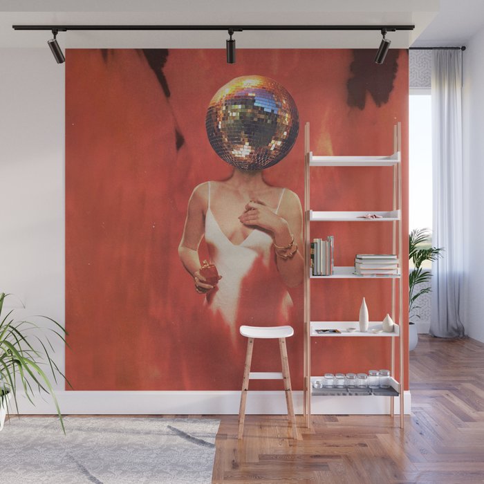 Disco Girl Wall Mural Gallery Image 1