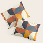 mid century abstract shapes fall winter 3 Pillow Sham Gallery Image 1