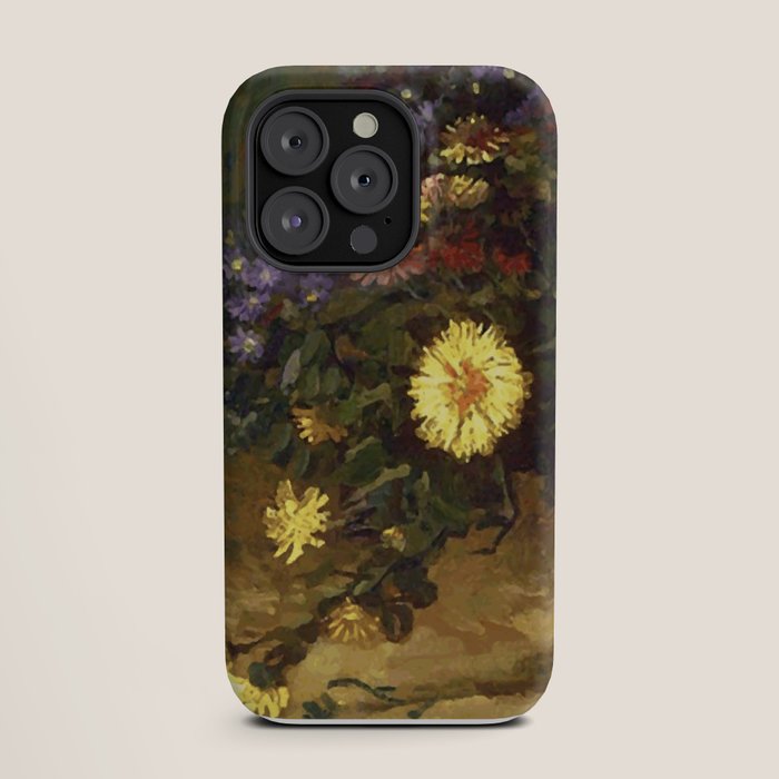 Van Gogh Still Life Bouquet of Daisies Vector Art iPhone Case Gallery Image 19