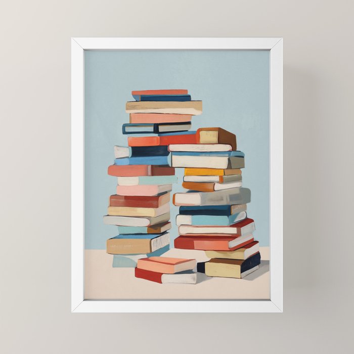 Books in Balance Mini Art Print Gallery Image 4