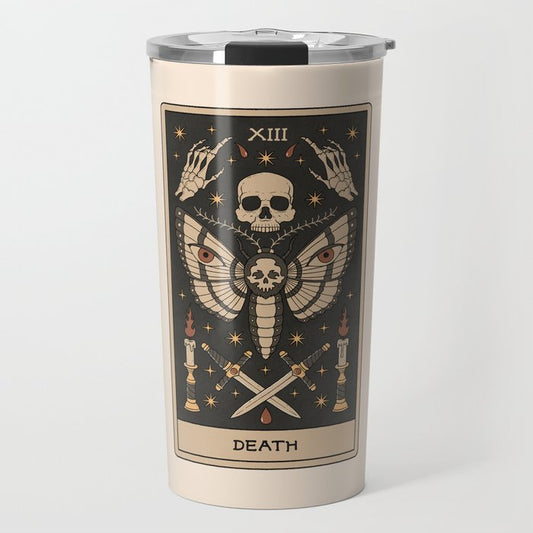 Death - Moth Tarot Travel Mug Gallery Image 1