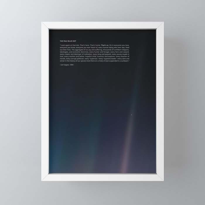 The Pale Blue Dot Mini Art Print Gallery Image 4