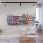 Rainbow Row - Charleston Wall Mural Gallery Image 1