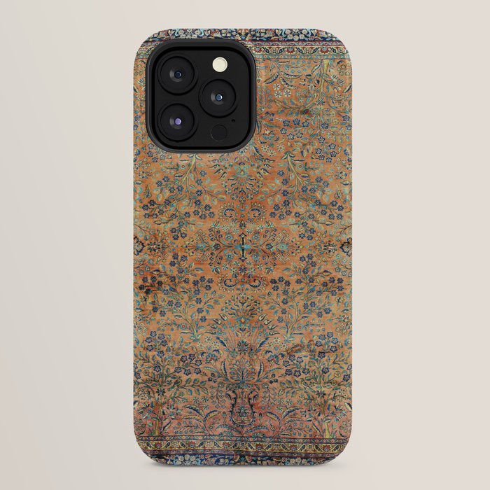 Kashan Floral Persian Carpet Print iPhone Case Gallery Image 24