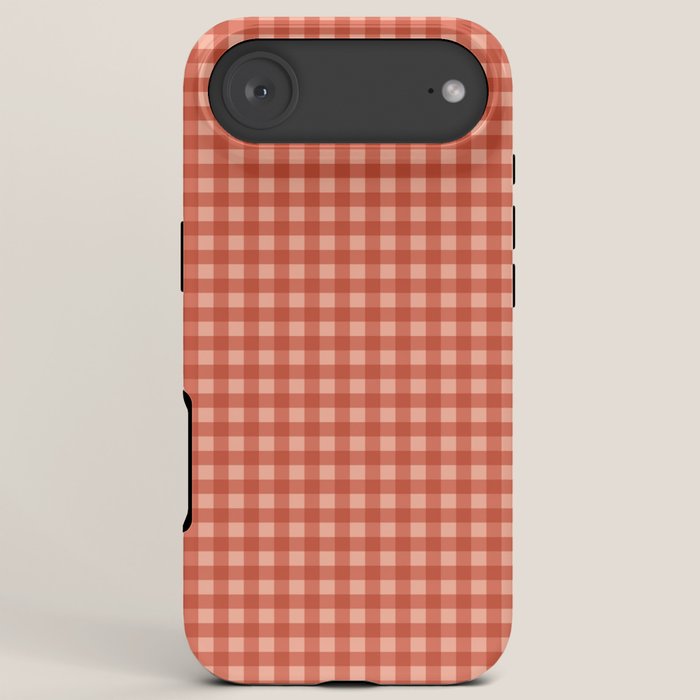 Gingham Plaid Pattern - Strawberry Red iPhone Case Gallery Image 6