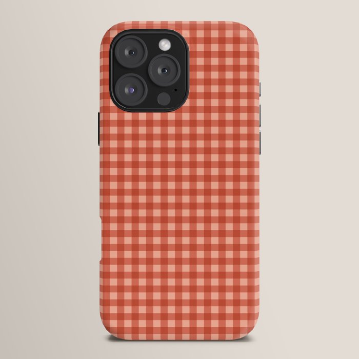 Gingham Plaid Pattern - Strawberry Red iPhone Case Gallery Image 16