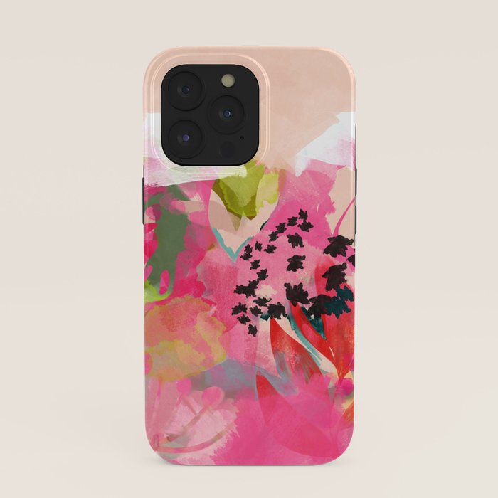 pink summer garden dream abstract iPhone Case Gallery Image 39