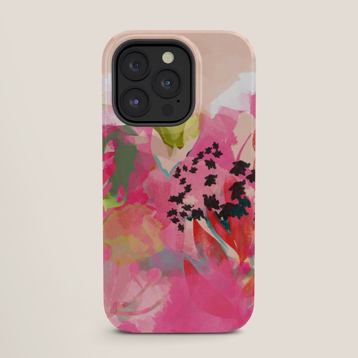 pink summer garden dream abstract iPhone Case Gallery Image 27
