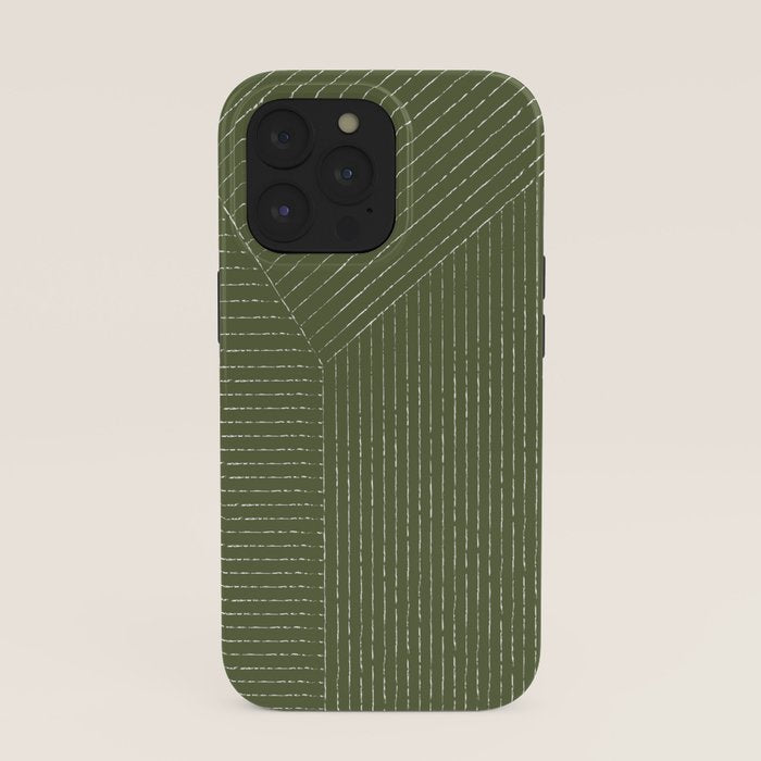 Lines (Moss Green) iPhone Case Gallery Image 39
