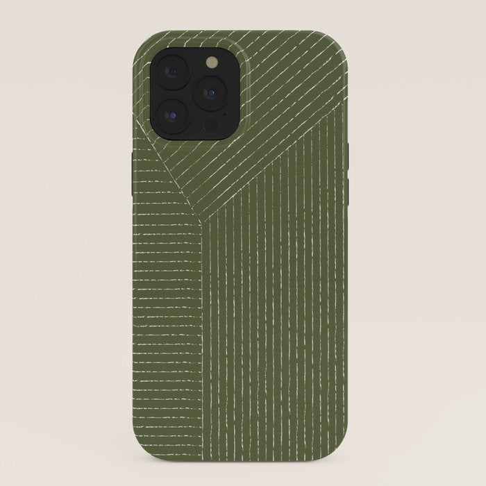 Lines (Moss Green) iPhone Case Gallery Image 40