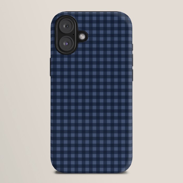 Gingham Plaid Pattern - Navy Blue iPhone Case Gallery Image 10