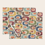 Retro Mid Century Modern Atomic Pattern Placemat Gallery Image 1