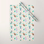 Festive holiday drinks illustration Wrapping Paper Gallery Image 1