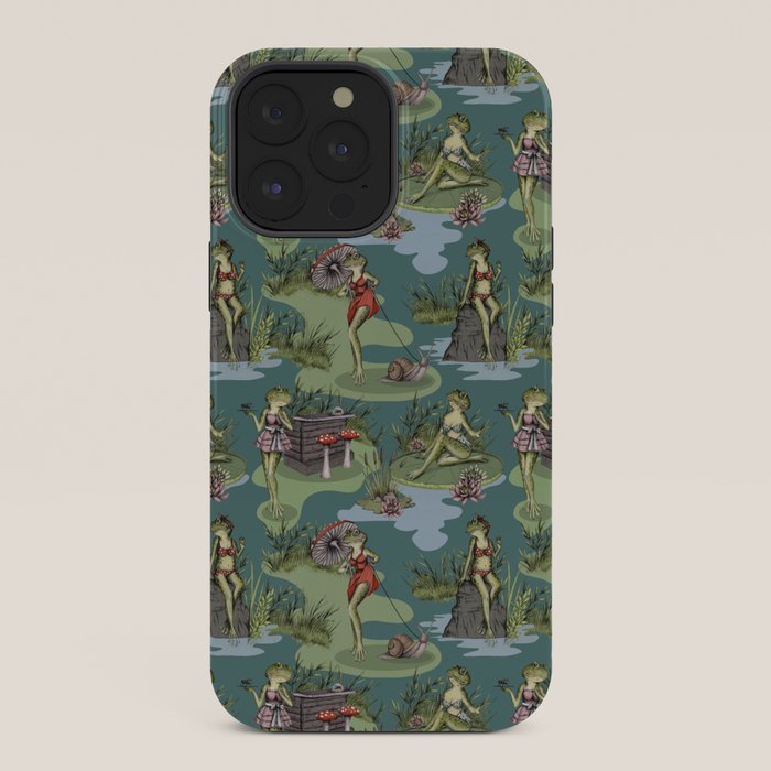 Vintage Pin-Up Girl Frogs iPhone Case Gallery Image 36