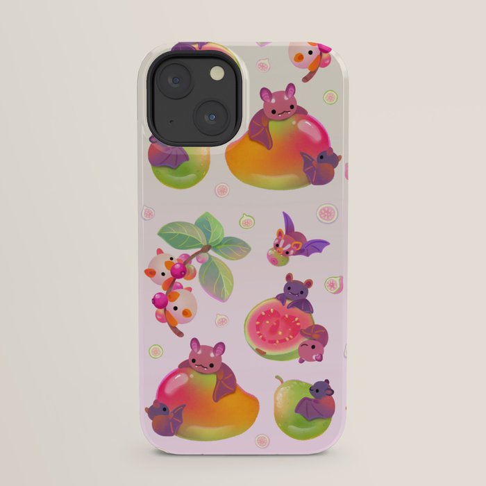 Fruit and bat - pastel iPhone Case Gallery Image 29