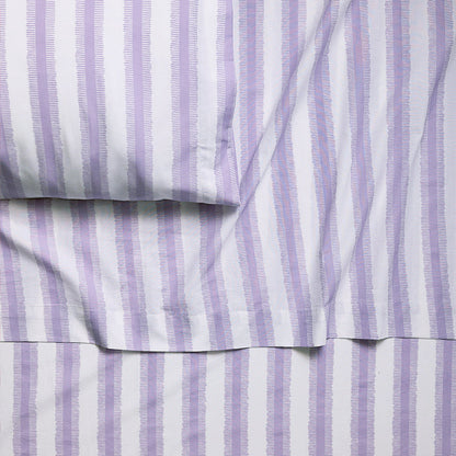 Feathered Stripes Brushed Cotton Sheet Set