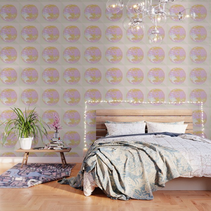 Disco Ball - Peach Wallpaper Gallery Image 2