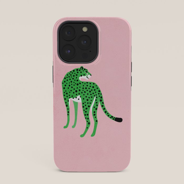 The Stare 2: Tropical Green Cheetah Edition iPhone Case Gallery Image 35