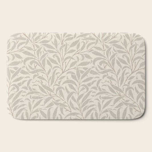 William Morris Willow Bough Ecru Silver Bath Mat Gallery Image 2