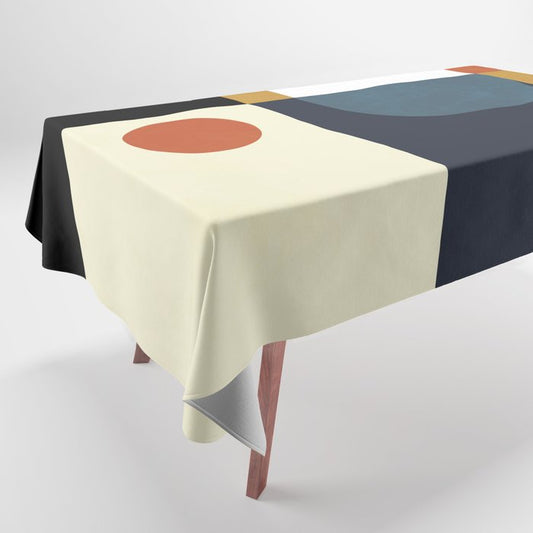 mid century abstract shapes fall winter 4 Tablecloth Gallery Image 1