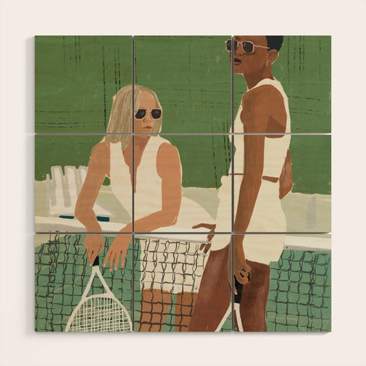 Tennis Wood Wall Art Gallery Image 2